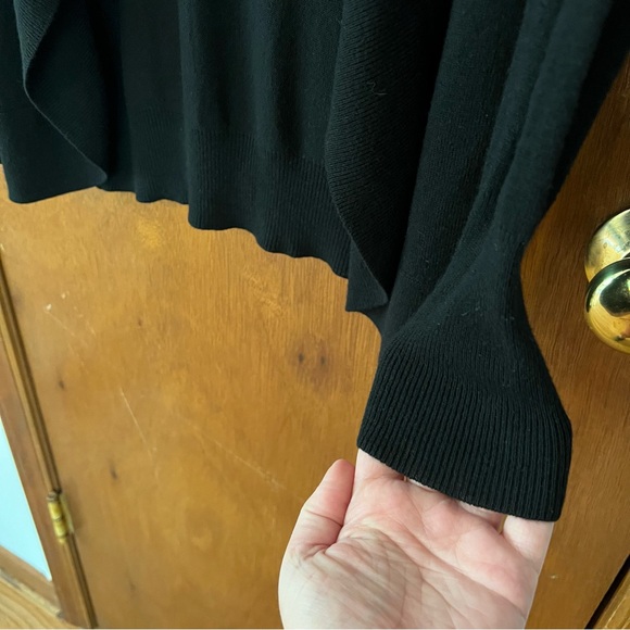 Merona Black Drapey Women’s Cardigan Size Small - Picture 7 of 12